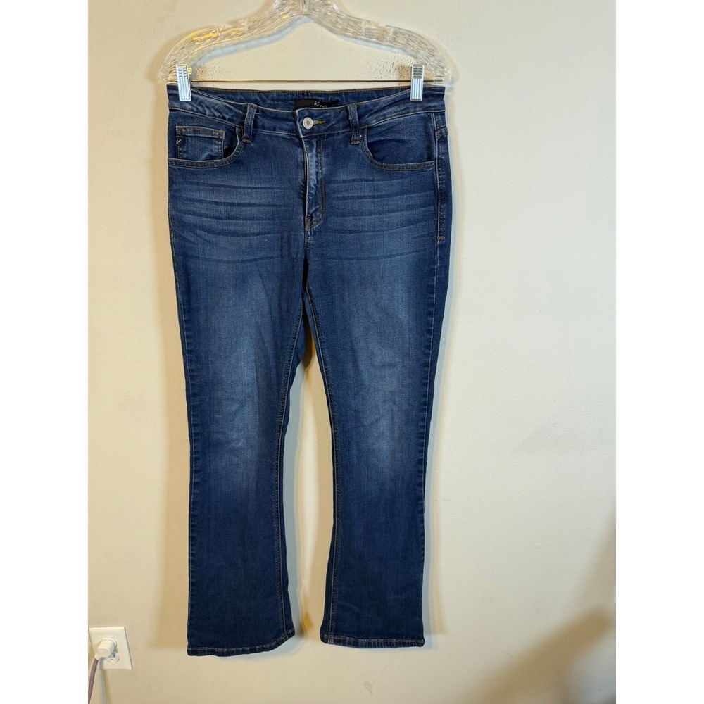 KanCan Womens Jeans Dark Wash Stretch Blue 30